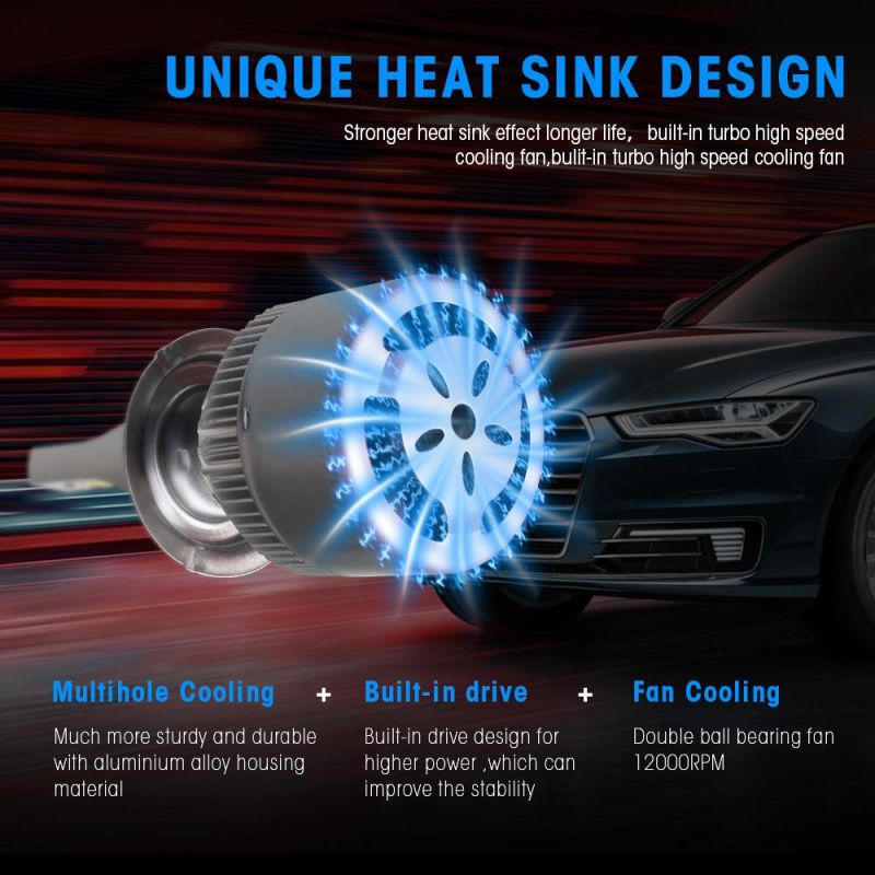 Sell The Most Cheapest LED C6 Car Headlights 36W 3800lm COB Chip Auto Moto Fog Lamp Csp for 12V Car LED Headlights