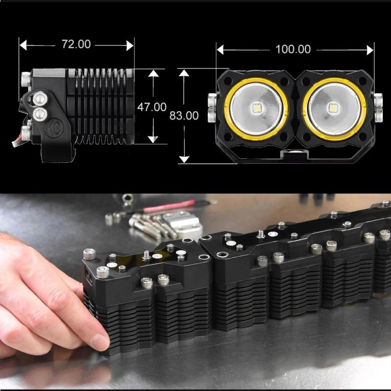 2021 Newest Design Barra LED 4X4 Modular Kit 500W Car Offroad LED Light Bar for Trucks