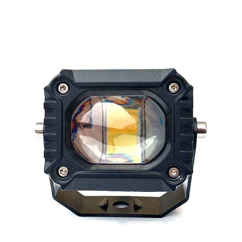 New Arrival 30W 9-80V U9 Motorcycle LED Spotlight Work Light White and Yellow Waterproof Normal Light for Motorcycle
