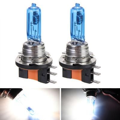 Super White Blue Auto Halogen Bulb 5800K H15 Xenon White Auto Headlight Bulb