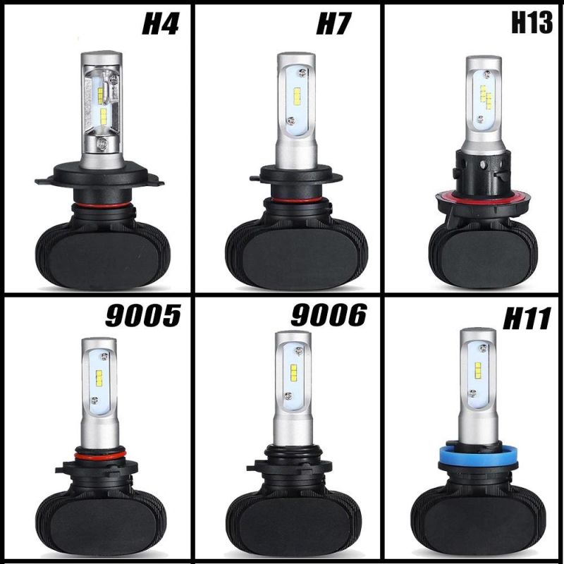 S1-Csp H4 Car LED Headlight 100W 6000K 8000K LED Waterproof LED Car Headlight 9006
