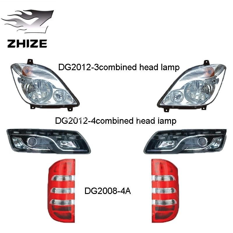 China Truck Parts High Quality Combined Head Lamp of Donggang Dg2012-3