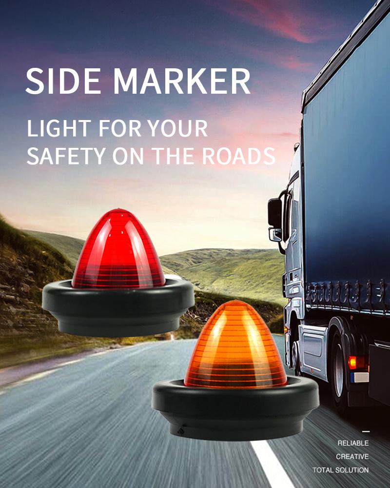 Car Light DC 12V Auto LED Marker Clearance Lights for Trailer Trucks