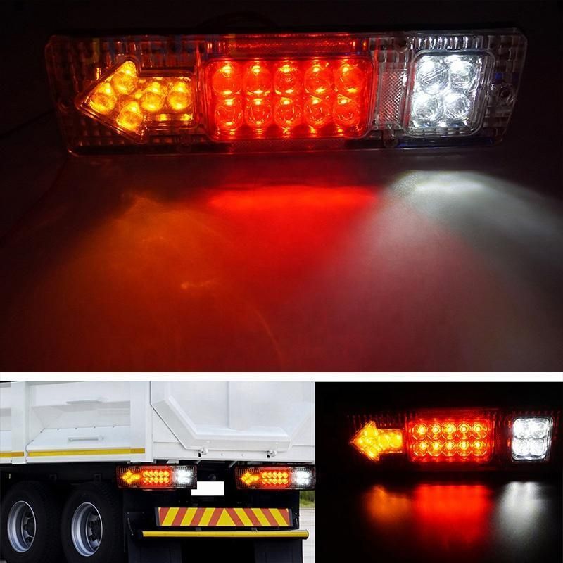 Bonsen Car Trucks Trailer Rear Tail Light LED 12V Trailers Van Lamp Reversing Stop Turn Light Indicator Lamp 12V