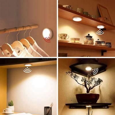 Kitchen Cabinet Home Closet Wardrobe Cupboard Shelf Hand Sensor Cabinet Lights LED Night Light