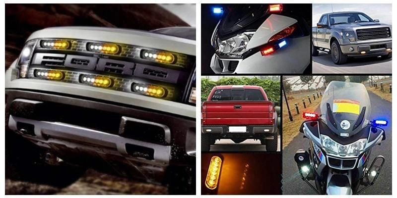 12V 24V 6LEDs Car Truck Emergency Strobe Signal Warning Light
