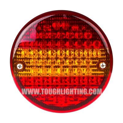 E-MARK Approved 12V Round LED Tail Rear Light for Lorry Truck Trailer