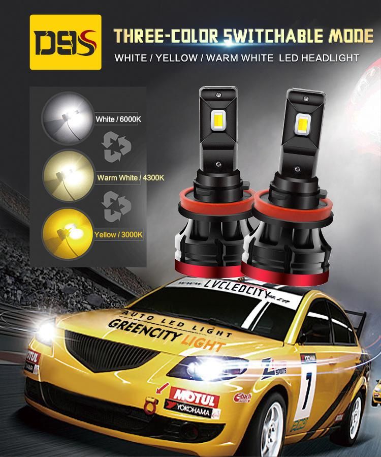 D9s LED Headlight Bulb Car LED Lighting 9005 9006 9012 55W 7035 LED Chips Auto Lamps LED Light Bulb Auto Light