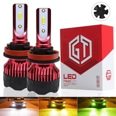 New Auto Light 9005 9006 H4 H13 H7 880 H27 9004 9007 H11 881 LED H1 K5 75W 12000lm 6000K LED Car Headlight