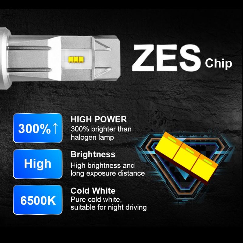 Cross-Border Wholesale Car Fog Light M3 Headlight Zes Chip with 6500K Cool White LED Chip