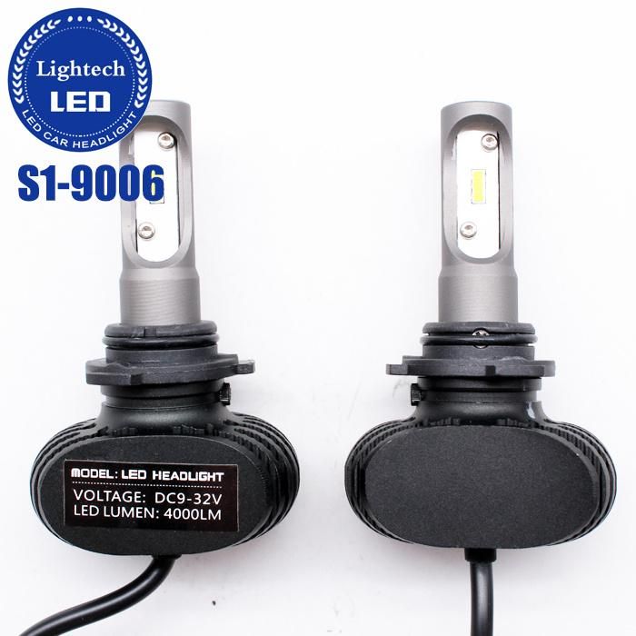 Lightech Wholesale Fanless S1 30W 4000lm Hb4 9006 LED Headlight