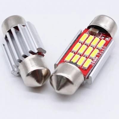 C5w C10W Error Free Canbus Festoon 4014 LED 12SMD 31mm 36mm 39mm 41mm Car Interior Lights