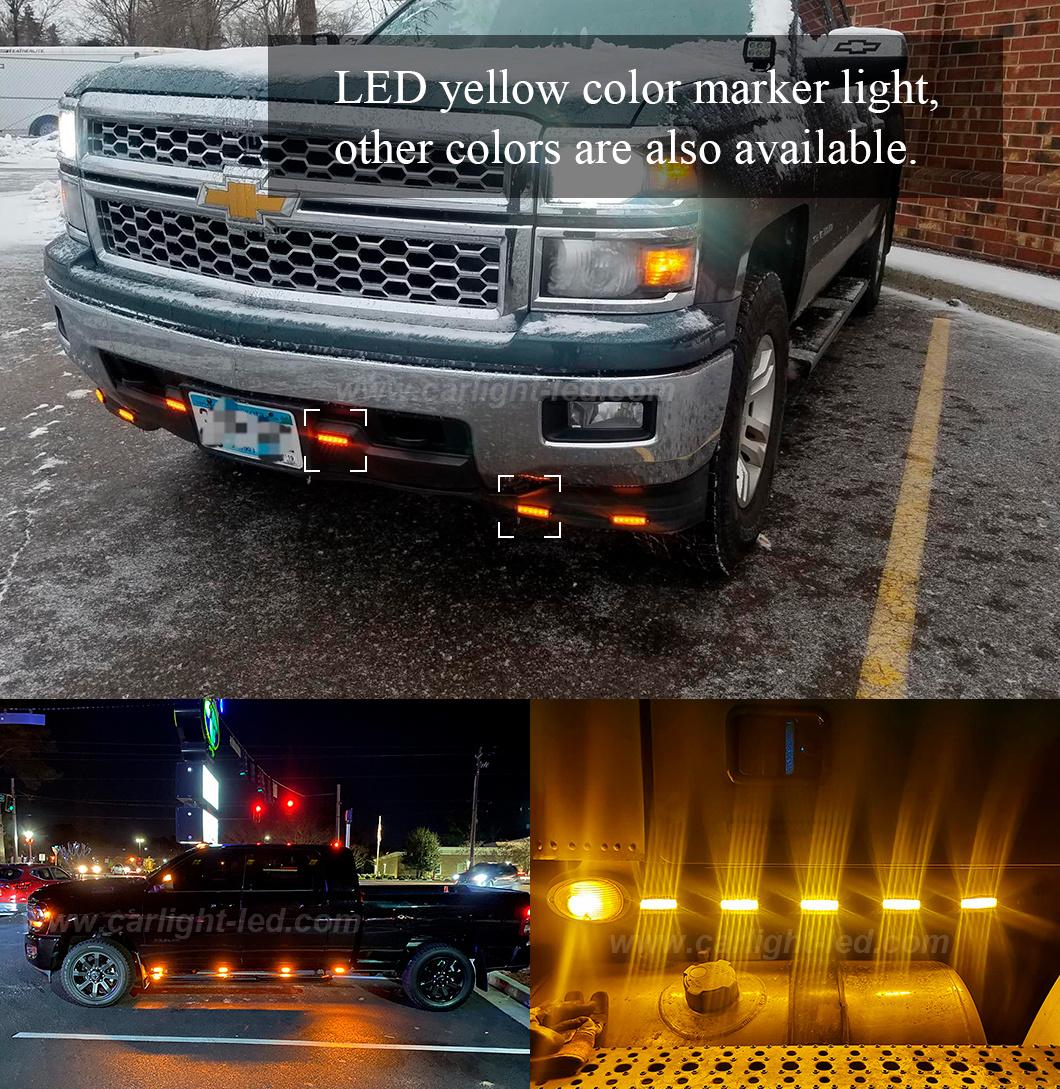 Amber Rear Side Marker Lights for Trucks