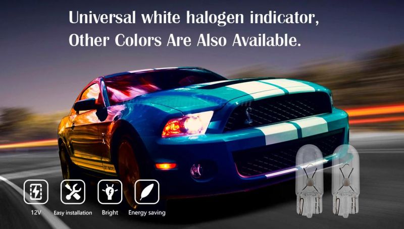 T10 W5w 194 168 Halogen White Bulbs