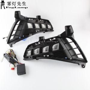 Car LED Amber Daytime Running Lights Front Bumper Light Fog Lamp Assembly for Hyundai 10th Sonata 2020-2022