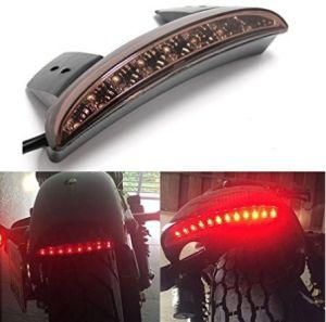 Motorcycle Smoke LED Stop Brake License Plate Rear Tail Light Stop Running Light for Harley (Smoke Lens)