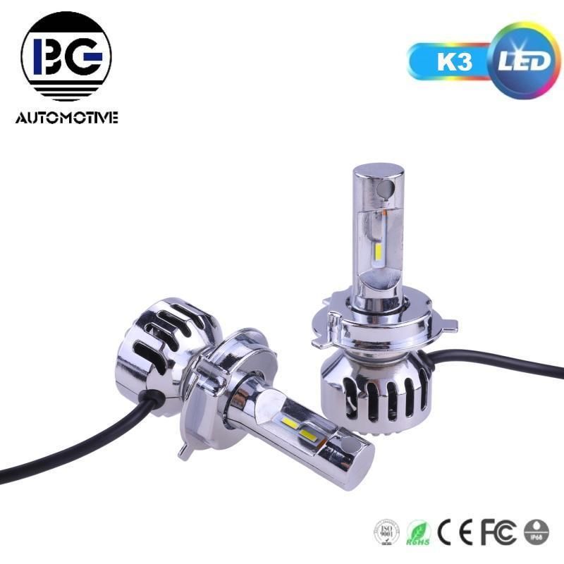 K3 LED 60W 8000lm Super Bright H7 LED Headlight Bulbs H1 H4 H11 9005 9006 9012 LED Auto