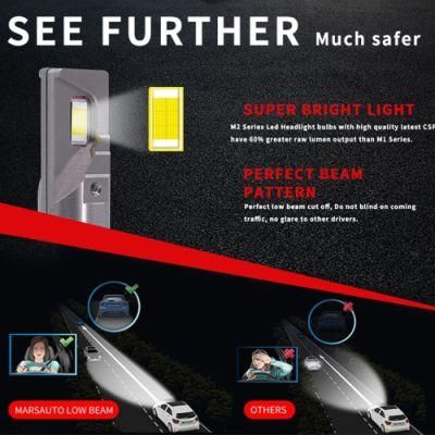 Super Brightheadlamp High Power Three Color 3000K 6500K 8000K 80W 12000lm H11 Auto Light Bulbs H7 H4 Car LED Headlight