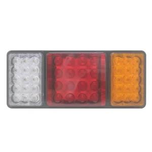 LED Tail Light for Truck Bus SUV Rear Lamp Square&quot; Three in One&quot;
