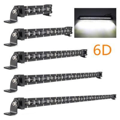 Lighting Accessories Truck 6D CREE Cool White 14inch Single Row 4X4 LED Light Bars