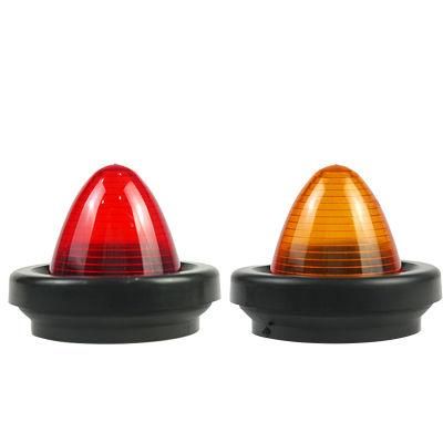 LED Car Lights Red Amber 12V 5 LED Trailer Side Marker Lights for Trucks