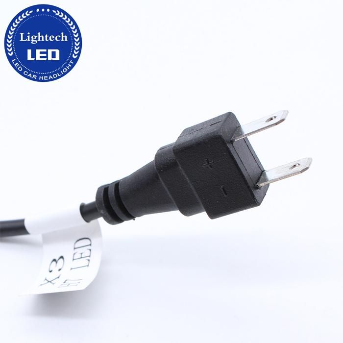3000K 6500K 8000K 3 Colors Fanless X3 Car H4 LED Headlight Bulbs