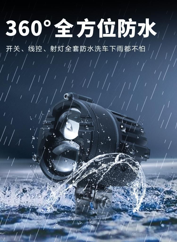 Best Selling LED Double Light Lens 70W 14000lm Motorcycle U30 LED Headlights 12V 6000K Headlight Bulbs Auto Headlamp