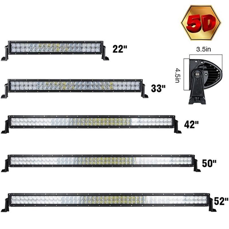 Dual-Row 5D LED Offroad Light Bar 120W LED Bar Light