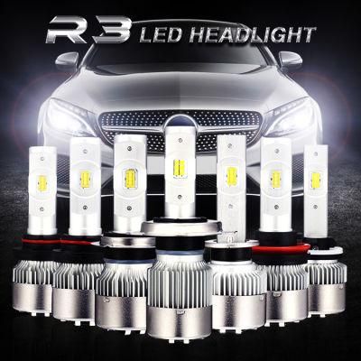 Car Parts Bulbs Auto LED Headlight R3 H1 H3 H4 9005 9006 H13 H11 H7 LED Lights Headlight LED H4
