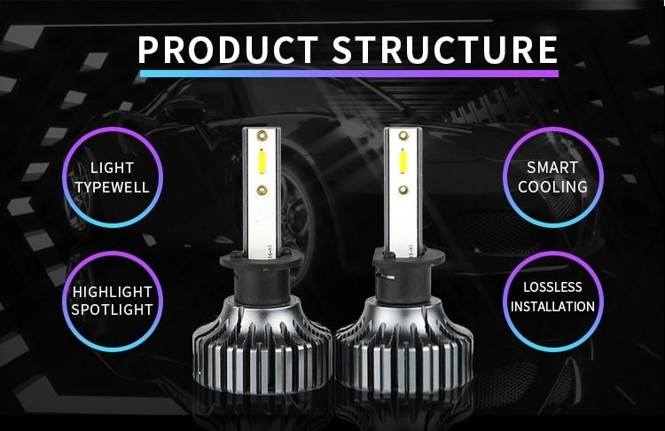 V13 Super Bright LED Headlight Bulb 9005 9006 4500lm 6000K Car LED Headlamp