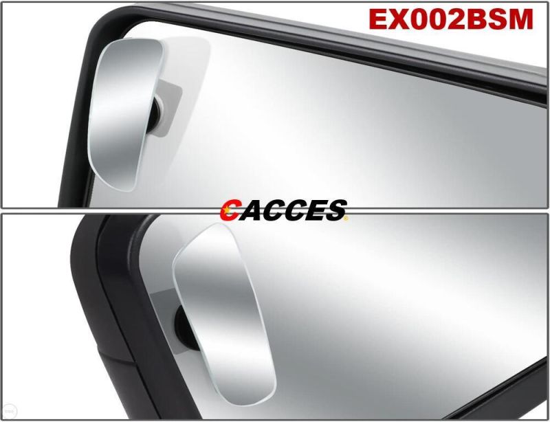 Cacces Blind Spot Mirror Oval HD Glass Convex Lens Frameless Adjustable Blind Spot Mirror for All Vehicles Car Stick-on 2 PCS New Universal Auxiliary Lens