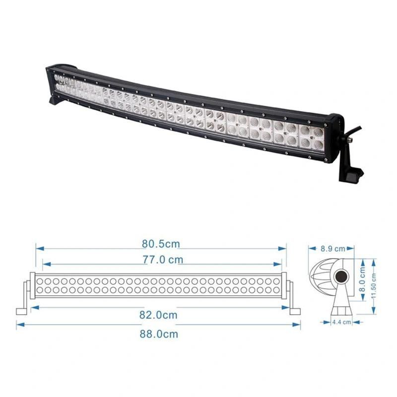 2018 Hot Sell 180W ATV Curved LED High Bar Light