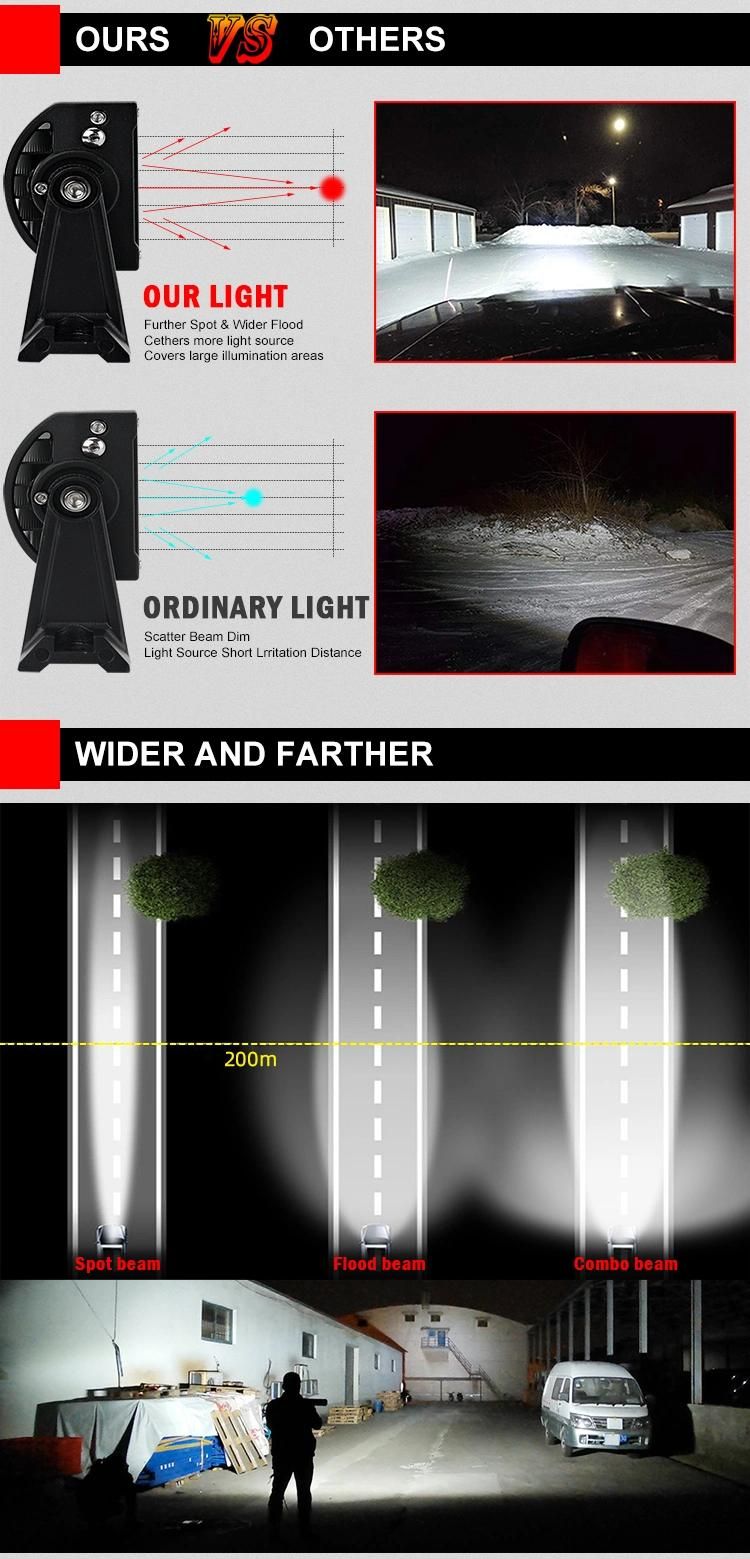 New Arrival 12D Reflector 12V Car Modified LED Lights 22" 32" 42" 50" 52 Inch Offroad 4X4 Truck LED Bar Lights