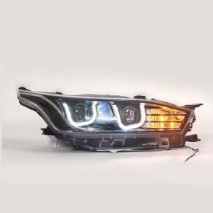 Car Lamps Auto Parts Auto Light Car LED Lamps Bixenon Projector Lens LED Headlight for Toyota 2013 Yaris