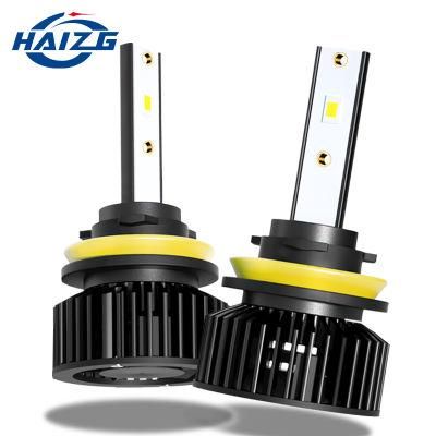 Haizg Hot Sale LED Headlight Bulbs 50W 10000lm 6000K H11 9006 Hb4 9005 Hb3 H3 H7 Canbus LED Light H4 H1 Headlight Kit Auto Lighting System