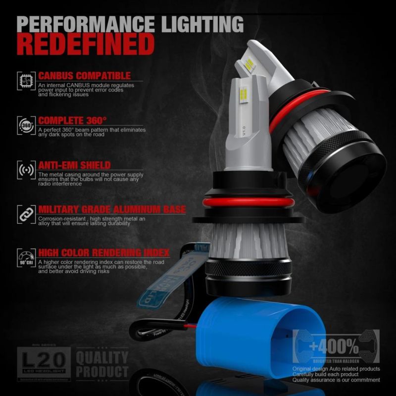 30W Plug and Play 4200lm Canbus 9006 Car LED Headlight Bulb