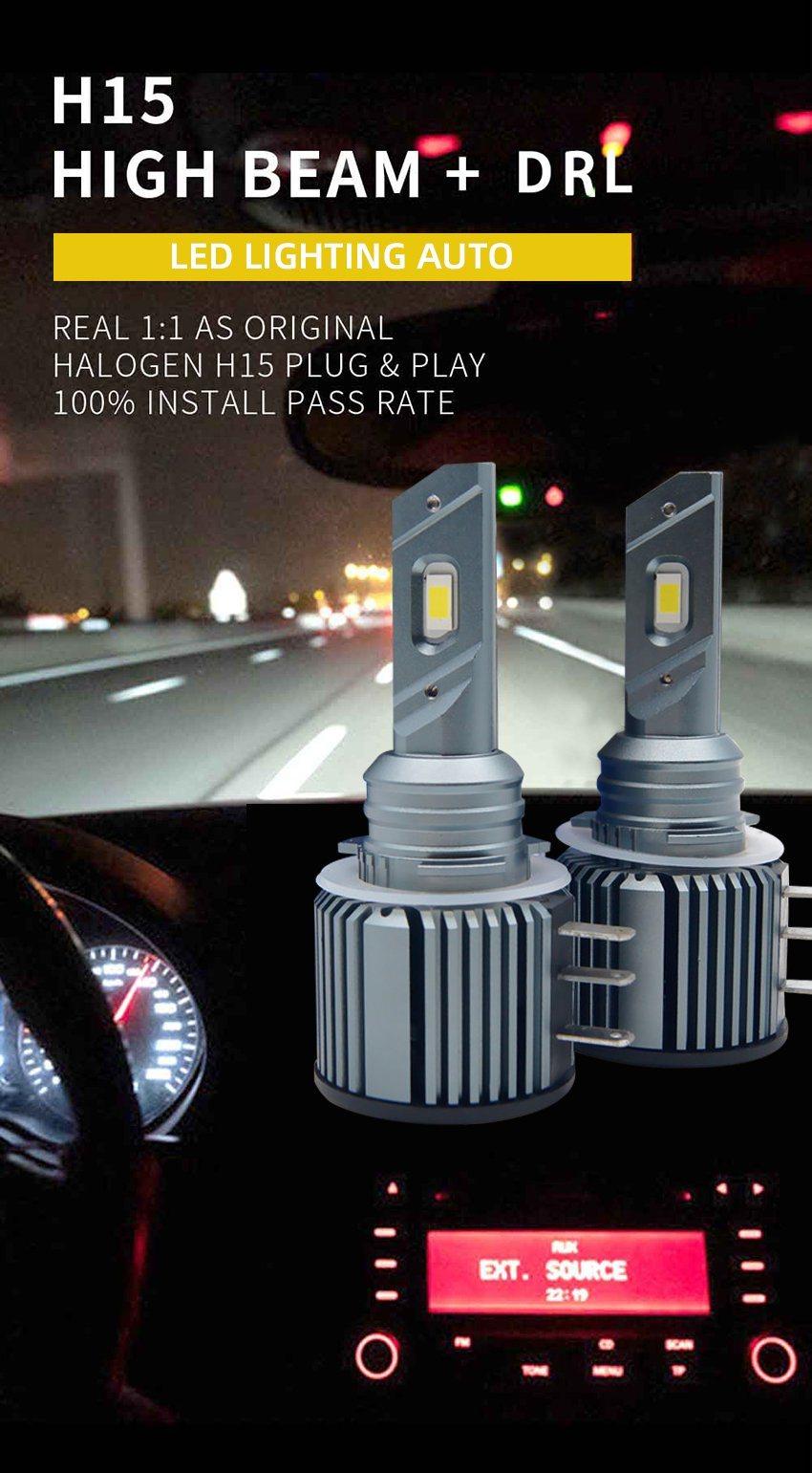 H15 LED Headlight Bulb 60W Car Headlights Canbus Error Free Car LED Headlights