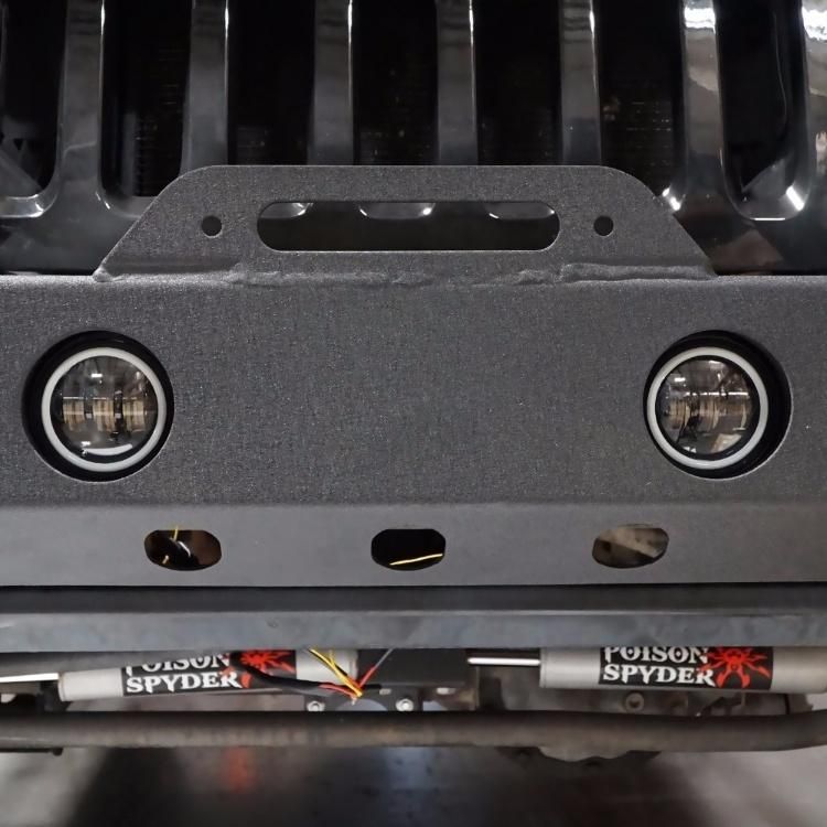 4 Inch Round LED Fog Light with Halo Angel Eyes DRL for Jeep Wrangler Jk White/Amber DRL 30W LED Fog Lamp