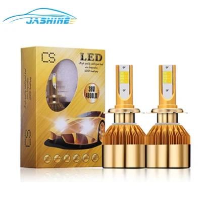 Auto Parts Dual Color Yellow White CS LED Headlight 38W 4800lm Dual Color LED Headlight Conversion Kit