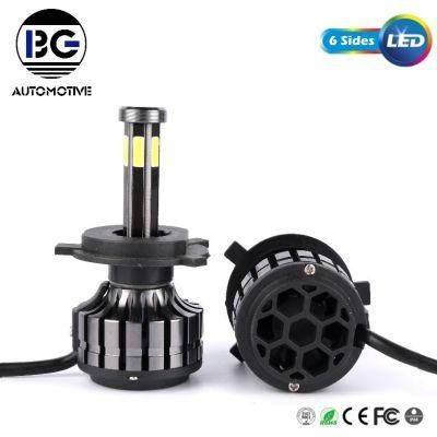 Cheapest 6 Sides Car LED Lighting H1 H3 Auto Lamps LED Light Bulb H4 Auto Light H7 LED Car Light H11 9005 9006 LED Headlight