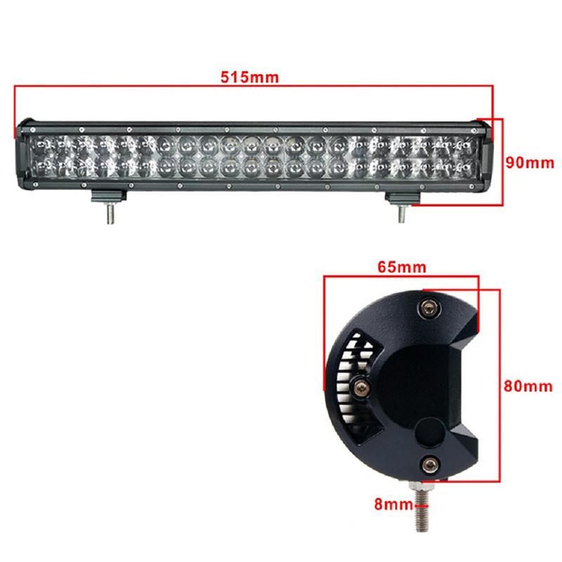 EMC Certified 126W 4D Lens Auto Car LED Lighting Bar