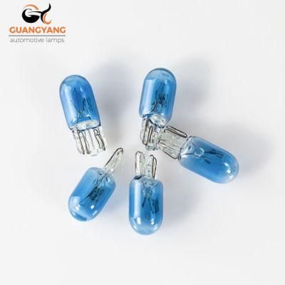 Car Interior Bulb T10 12V 5W Blue Color Halogen Bulb Car Turn Light