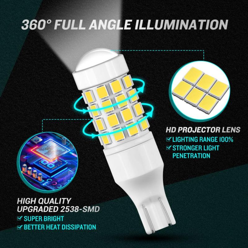 New Product Car LED T15 46SMD Ceramic Car Reverse Light White Auto Lamps Suitable for Truck Car