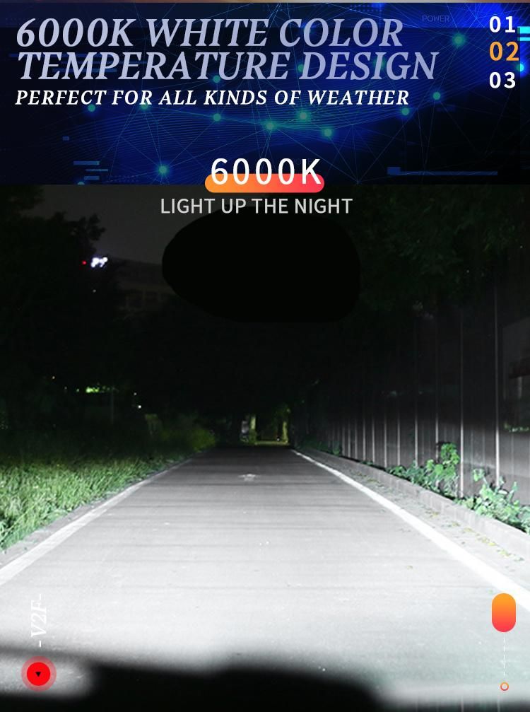Weiyao V2f Auto Lighting System Car LED Light H1 H3 H4 H7 H11 9005 9006 2500lm 20W LED Headlights Car LED Kits Headlight Bulbs