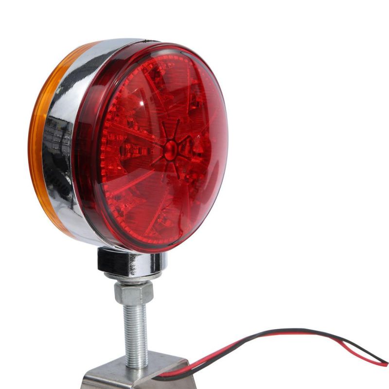 12V/24V 4.25" Red/Amber Lens LED Tractor Truck Tail Lights