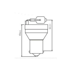 Bb Ring 12V 20W Ba15s Hot International Standard Headlight Halogen Lamps Auto Bulbs Backup Fog Stop Tail Turn Lights for Car Bus and Truck