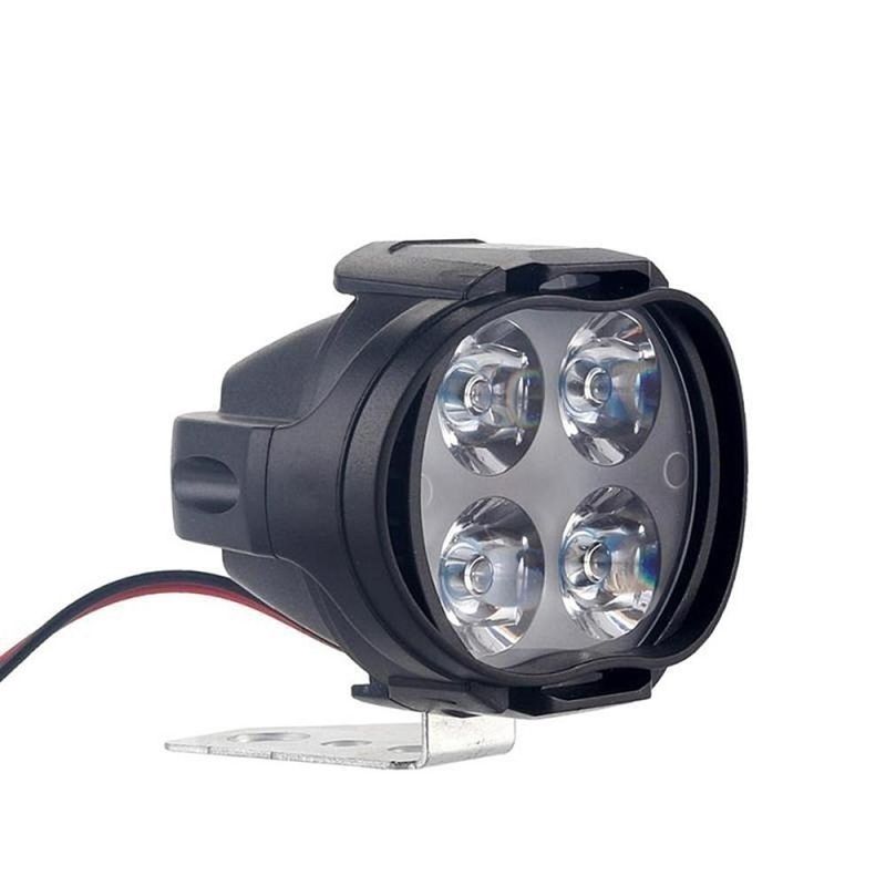 Motorcycles Headlight 6500K White Super Bright 6 LED Working Spot Light Motorbike Fog Lamp 1200lm LED Scooters Spotlight Bike Light