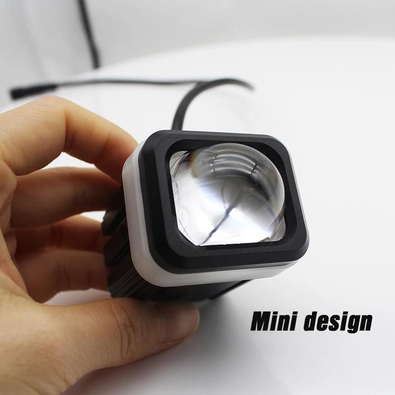 The Latest Mini Motorcycle Lp13 Lighting System 35W 3570 Chip LED Motorcycle Headlight Four-Color White Yellow Blue by Car