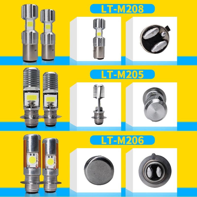 Lightechauto H6 12V LED Work Lights with Motorcycle LED Headlights Scooter Lamp