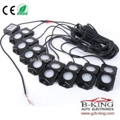 2019 New 8 Pods Bluetooth RGB LED Rock Light